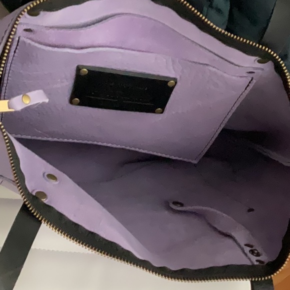 Unicorn Wisteria Large Zip Tote - Picture 3 of 4